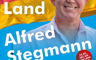 Wahlkampfplakat Alfred Stegmann