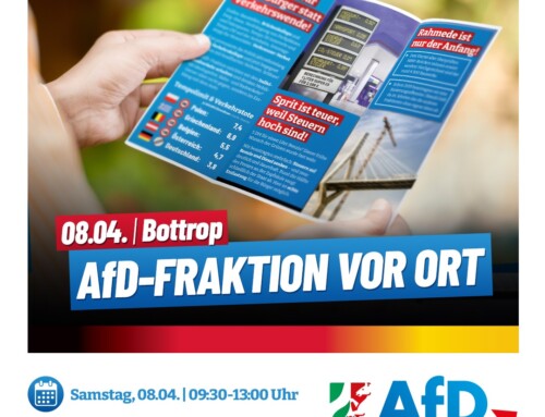 Bottrop: AfD Landtagsfraktion am 08.04.2023 vor Ort